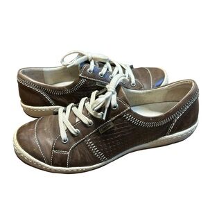Josef Siebel women’s caspian leather lace up sneakers euro size 37 US 6-6.5